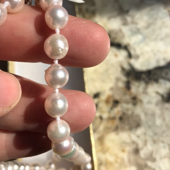 Japanese Akoya Pearl Necklace 20.5 length - Picture 7 of 8